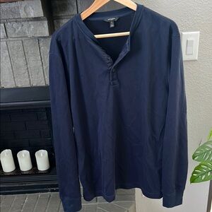 Banana Republic Blue Long Sleeve Tee L Tall